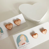 Mommy & Me Heart Studs (2 Pairs) - Gold or Rose Gold