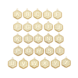 Letter Initial Charm - Hexagon