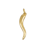 Italian Horn Chili Pepper White, Red or Gold Charm