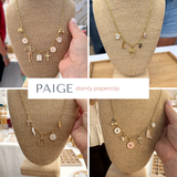 Paige - Charm Bar Necklace