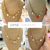 Jane - Charm Bar Necklace