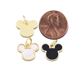 Mouse Ears Charm - Black or Mother of Pearl