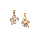 4 Leaf Clover Cubic Zirconia Charm
