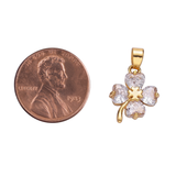 4 Leaf Clover Cubic Zirconia Charm