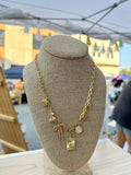 Large Gold Ribbon Bow Charm