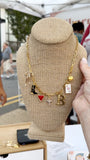 Large Gold Ribbon Bow Charm