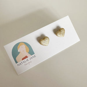 Mini Heart Stud - Gold or Rose Gold