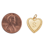 Letter Initial Charm - Heart