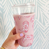 Pink Cowboy Boots Drink Sleeve