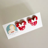 Spotted Mouse Ears & Bow Stud