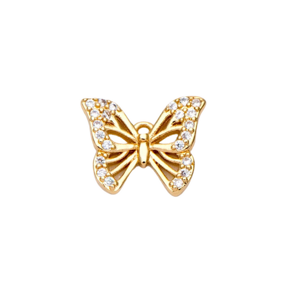 Butterfly Cubic Zirconia Charm