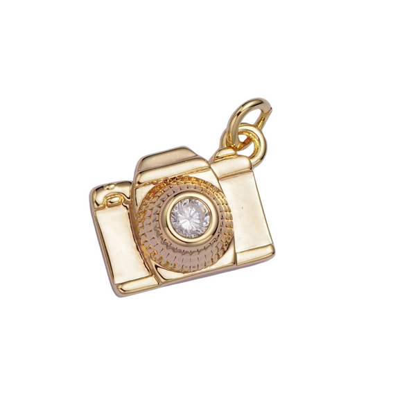 Camera Rhinestone Charm