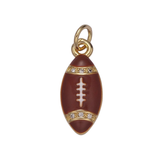 Football Enamel Charm - Multiple Colors