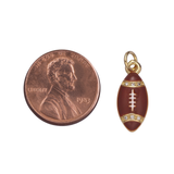 Football Enamel Charm - Multiple Colors