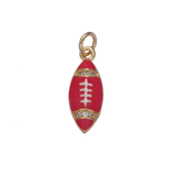 Football Enamel Charm - Multiple Colors