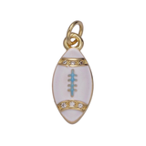 Football Enamel Charm - Multiple Colors