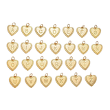 Letter Initial Charm - Heart