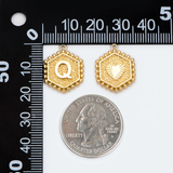 Letter Initial Charm - Hexagon