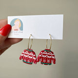 Christmas Sweater Mini Hoop