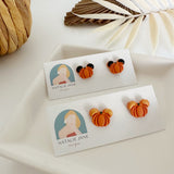 Pumpkin with Mouse Ears Stud - Black or Gold Ears