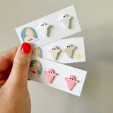 Ghost Stud - White, Glow in the Dark, Pink or Lavender