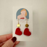 XOXO Red Heart Dangle