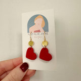 XOXO Red Heart Dangle