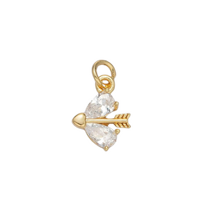 Mini Arrow Cubic Zirconia Charm