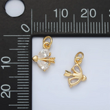 Mini Arrow Cubic Zirconia Charm