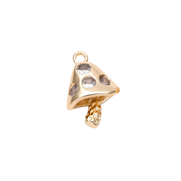 Mushroom Rhinestone Charm