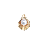 Oyster Shell with Pearl Charm