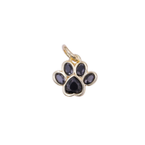 Paw Print Cubic Zirconia Charm