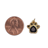 Paw Print Cubic Zirconia Charm