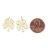4 Leaf Clover Shamrock Gold Charm