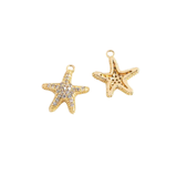 Starfish Cubic Zirconia Charm