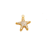 Starfish Cubic Zirconia Charm