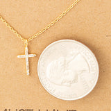 Cross with Rhinestones Necklace