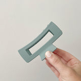 Gray Blue - Large Rectangle Hair Claw