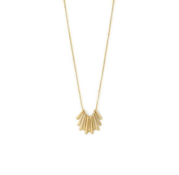 Layered Muted Gold Necklace