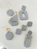 Holographic Silver Glitter - Hoop