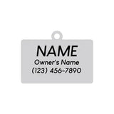 "Hello My Name Is (Dog's Name)" - Gold - Pet ID Tag