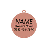 Have Your People Call My People - Rose Gold & Dark Navy - Pet ID Tag